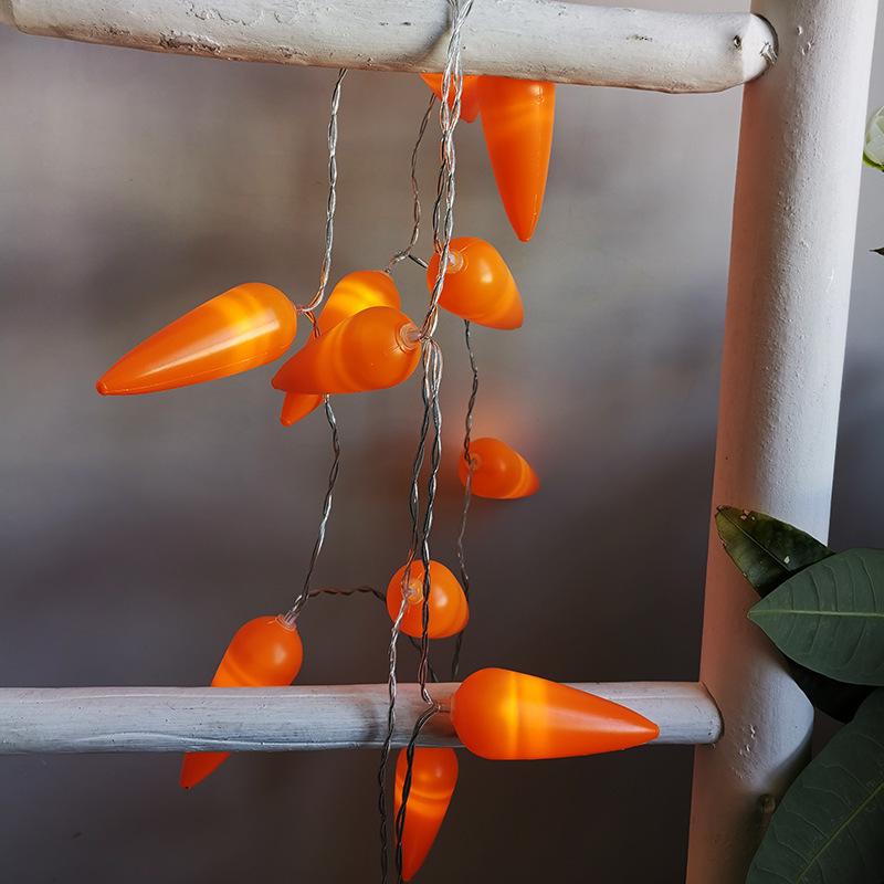 Cross-border LED Easter String Lights with Painted Eggs, Chickens & Rabbits - Indoor Decoration