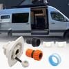 Leak Proof Motorhome Water Inlet Quick Connection Kit Anti Backflow Design UV Resistant PP Material For Campers Boats