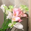 8pcs Artificial Calla Lily Flowers Real Touch Fake Flower Decor Home Office Wedding Decorations Centerpieces Bouquet Arrangement