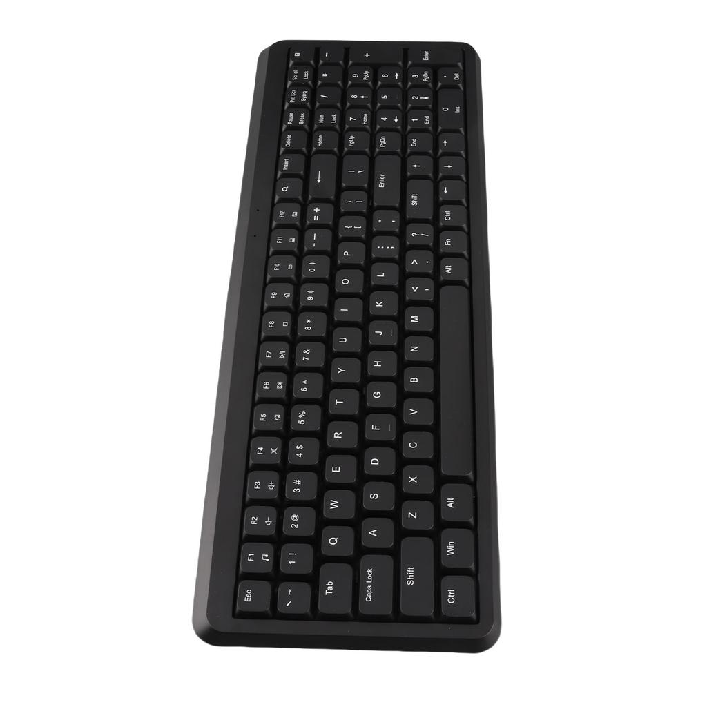 2.4G Wireless Keyboard 105 Key Full Size Keyboard with Numeric Keypad Silent Scissor   Keys for Computer Desktop PC Laptop
