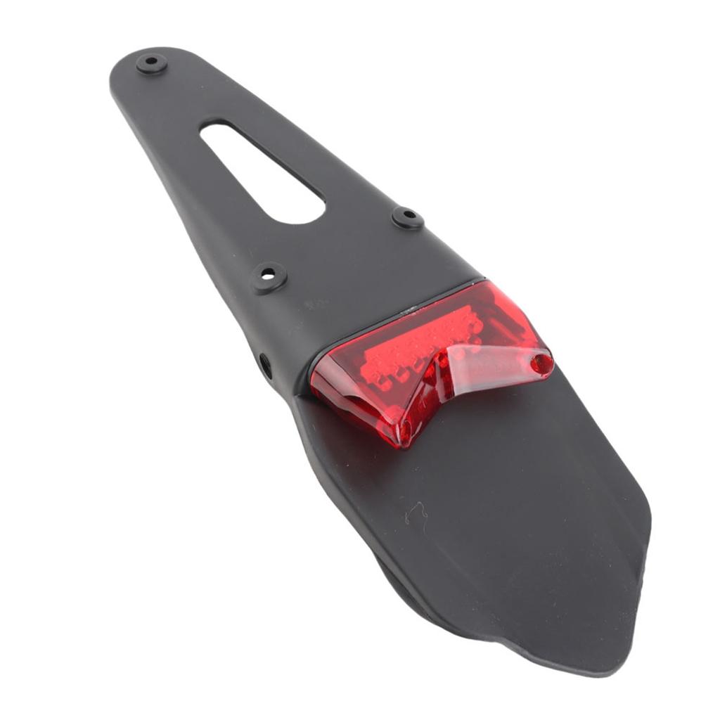 Motorcycle Brake Tail Lights LED Rear Mudguard License Plate Lights For Dirt Bike Off Road