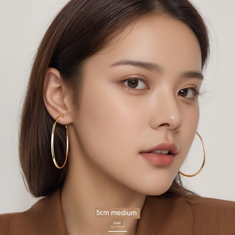 Do Not Pick Face Shape Fashion Wind Ear Clip High-Key Dignified Simple Bracelet