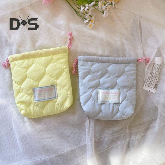 Drawstring Storage Bag Portable Women Girls Napkin Sanitary Pad Bag Multi-functional Travel Organizer Pouch Small Coins Purse