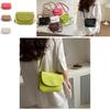 Trendy Candy-colored Saddle Bag In White Khaki Pink Green Brown Black
