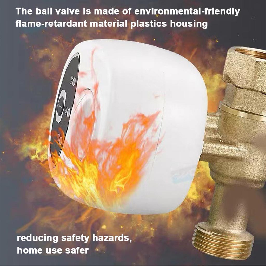 WiFi Intelligent Ball Valve Automatic Water Shut Off Valve Support APP Control 3 Timing Modes Water and Gas Leakage
