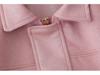 Spring 2025 Women's Fashion European and American Style Suede Short Turn-Down Collar Jacket