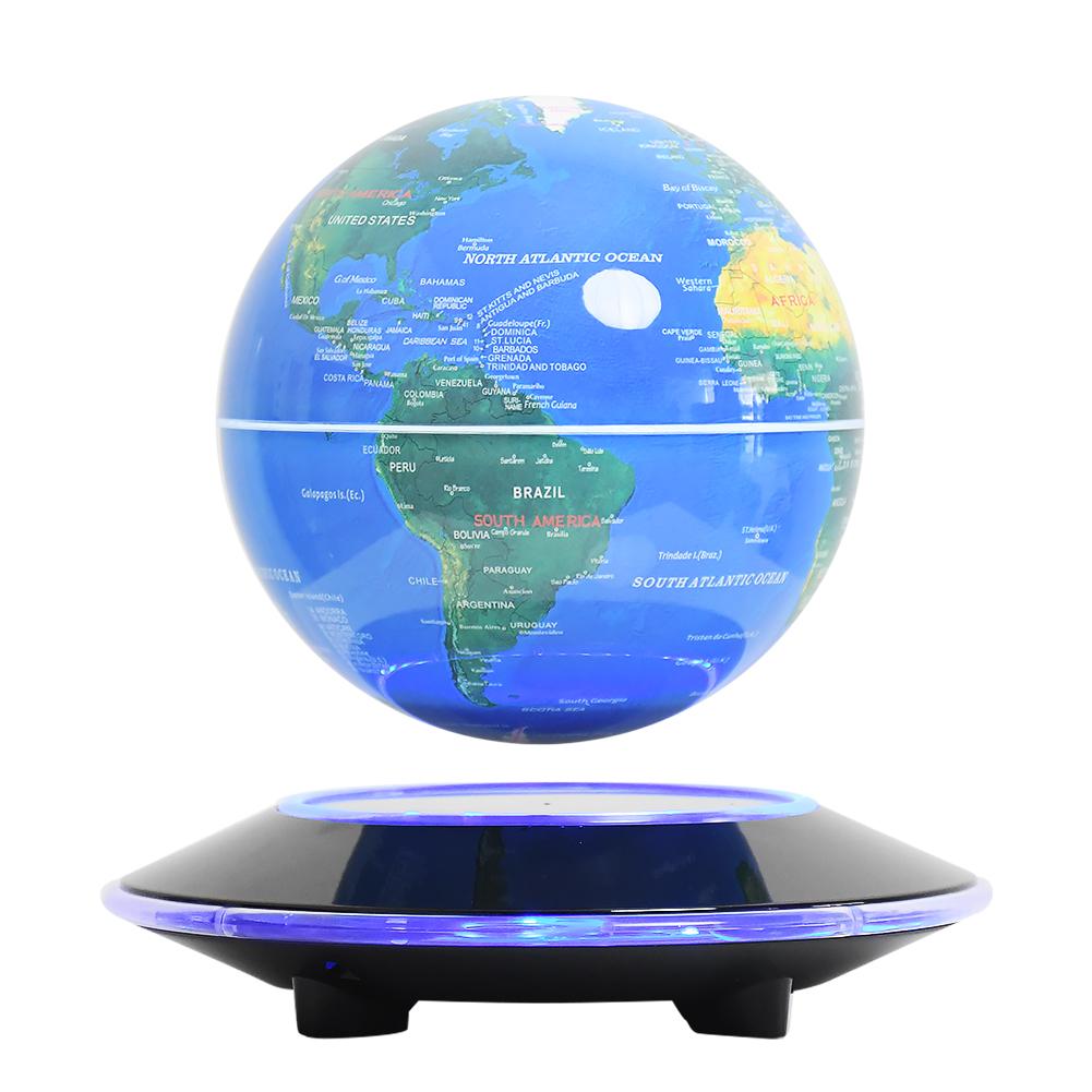140mm Geography Education Base Magnetic Levitating Earth Globe Floating World Globe Levitation Globe Home Office Decor Gift