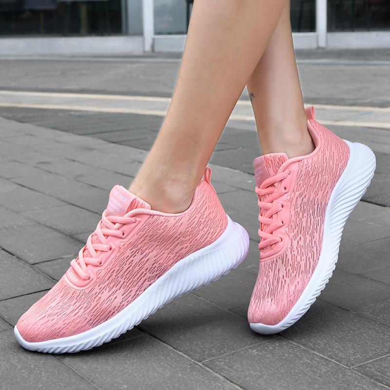 Women Shoes Four Seasons New Large 45 Size Men Mesh Lace Up Sports Shoes Outdoor Non Slip Lightweight Comfortable Running Shoes