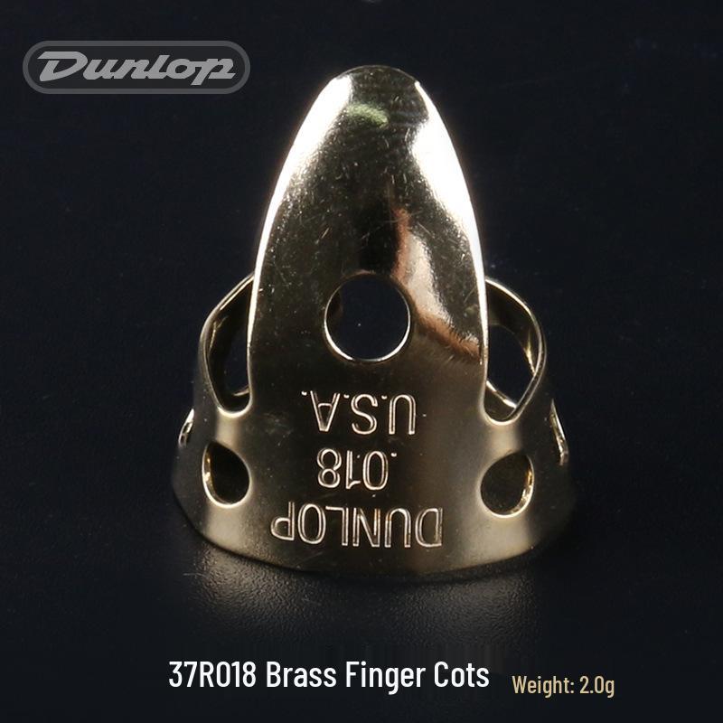 Dunlop Guitar Finger Cots - Brass/Nickel Silver Fingerstyle Picks 33R/37R (Right Hand)
