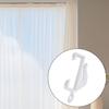 100Pcs Curtain Side Rails Rollers for Smooth Drapery Movement Living Room and Bedroom Curtain Track Pulleys Gliders Hook
