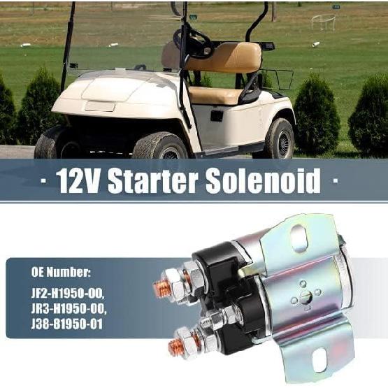 12v Solenoid Golf Cart for Yamaha G2 G8 G9 G11 G14 G16 G20 Gas Golf Cart 1985-2002 4 Terminal Solenoid Replaces JF2-H1950-00 JR3-H1950-00