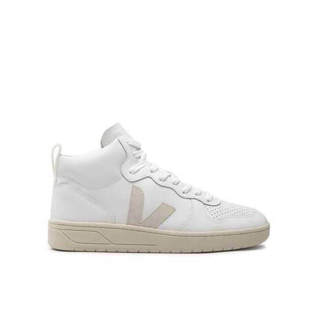 Men's Veja V-15 Leather Sneakers Vq0201270b White
