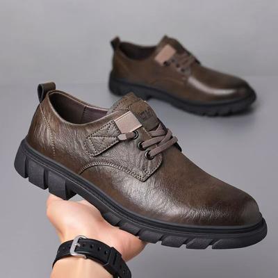 Neue Lederschuhe Herren High-End-Sinn Britischer Stil Retro-Trend Business Freizeit Vielseitig Eins-Pedal Arbeitsschuhe Fahrschuhe