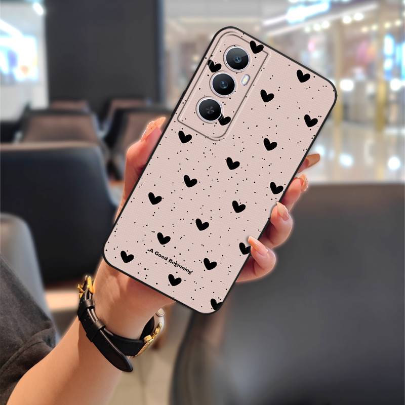 Protective Durable Phone Case For Realme C65 Fashion Design Cute Animals Cartoon Anti-dust Dirt-resistant Soft case TPU