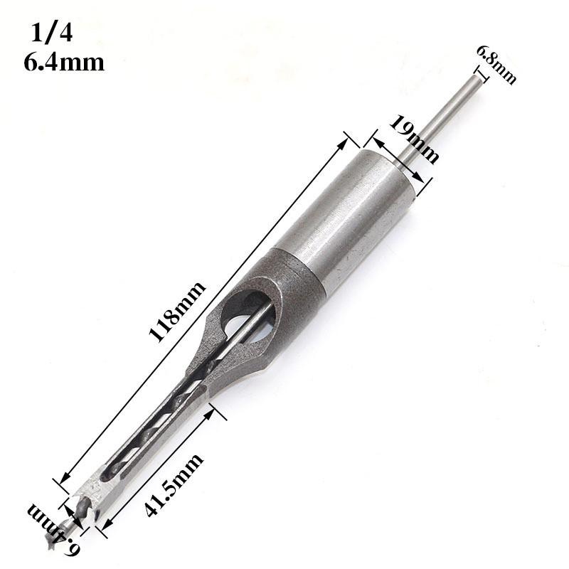 6-16mm HSS Square Hole Drill Bit Woodworking Tools Auger Mortising Chisel Drill Screwdriver DIY Furniture Square Hand Tools