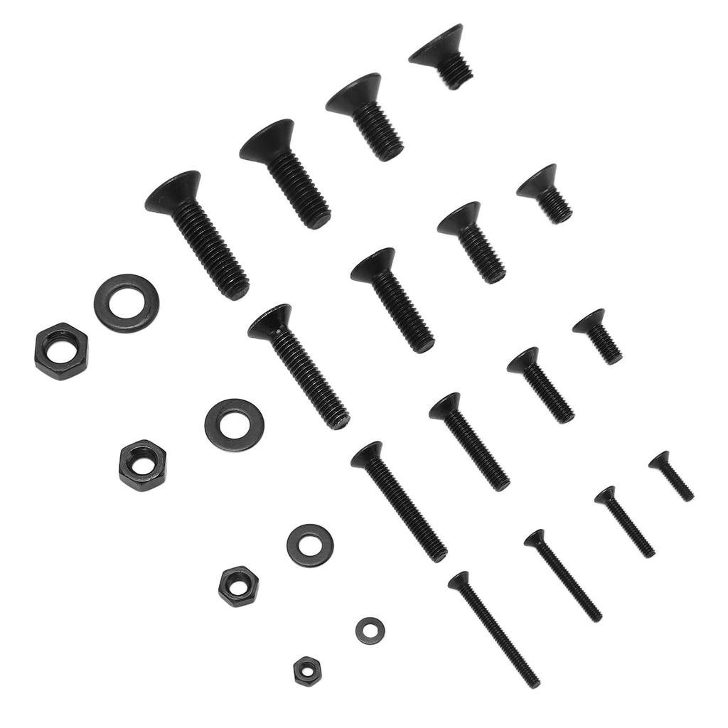 1220 Stück Schrauben Muttern Unterlegscheiben Sortiment M2 M3 M4 M5 Flachkopf Innensechskant Kohlenstoffstahl Befestigungselement
