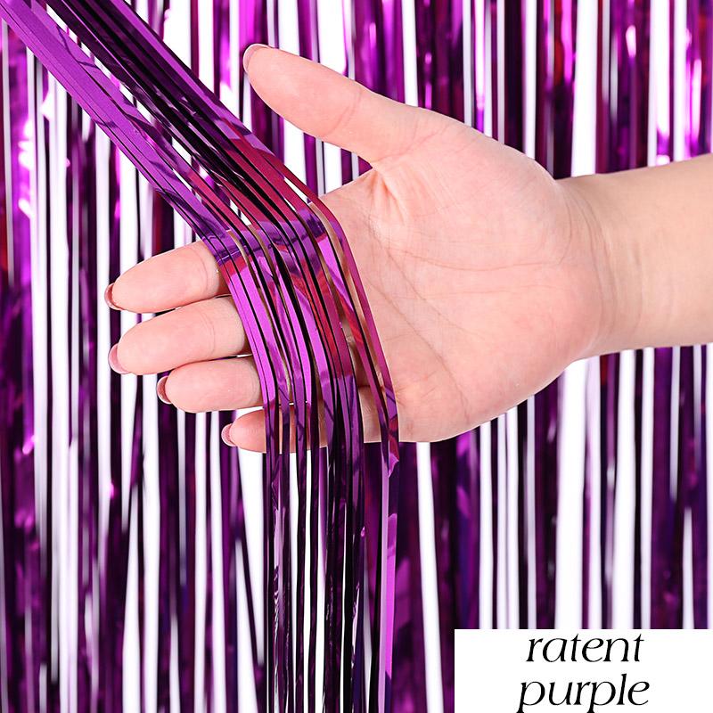 Top Matte Birthday Party Decoration Backdrop Foil Tassel Fringe Curtain Kids Adult Photo Booth Baby Shower Wedding Glitter Drape KTY