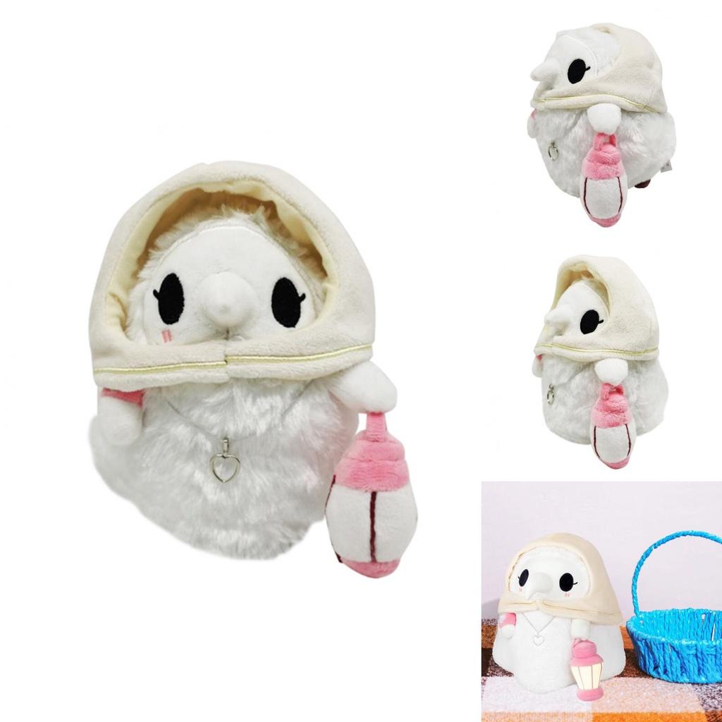 Adorable Doctor Nurse Schnabel Plush Toy With Luminous Lantern For Halloween Celebration