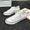 Canvas Shoes Women's New Summer Student Versatile Elastic Band Embroidered Bear Board Shoes One Pedal Lazy Shoes Women