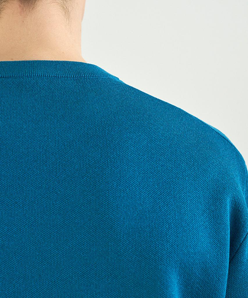 210EDIT Architecture Round Knit_Zd2Sw111_Blu