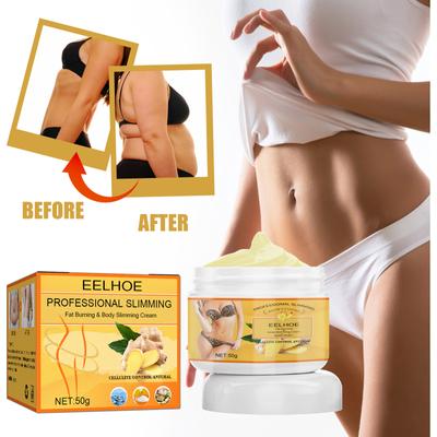 EELHOE 50g jengibre crema quemagrasas pérdida de grasa adelgazante adelgazante cuerpo adelgazante crema de masaje para reducción de grasa corporal