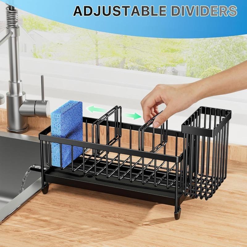 1PC new kitchen rack sponge drain rack sink rack countertop drain multifunctional rag rack storage rack