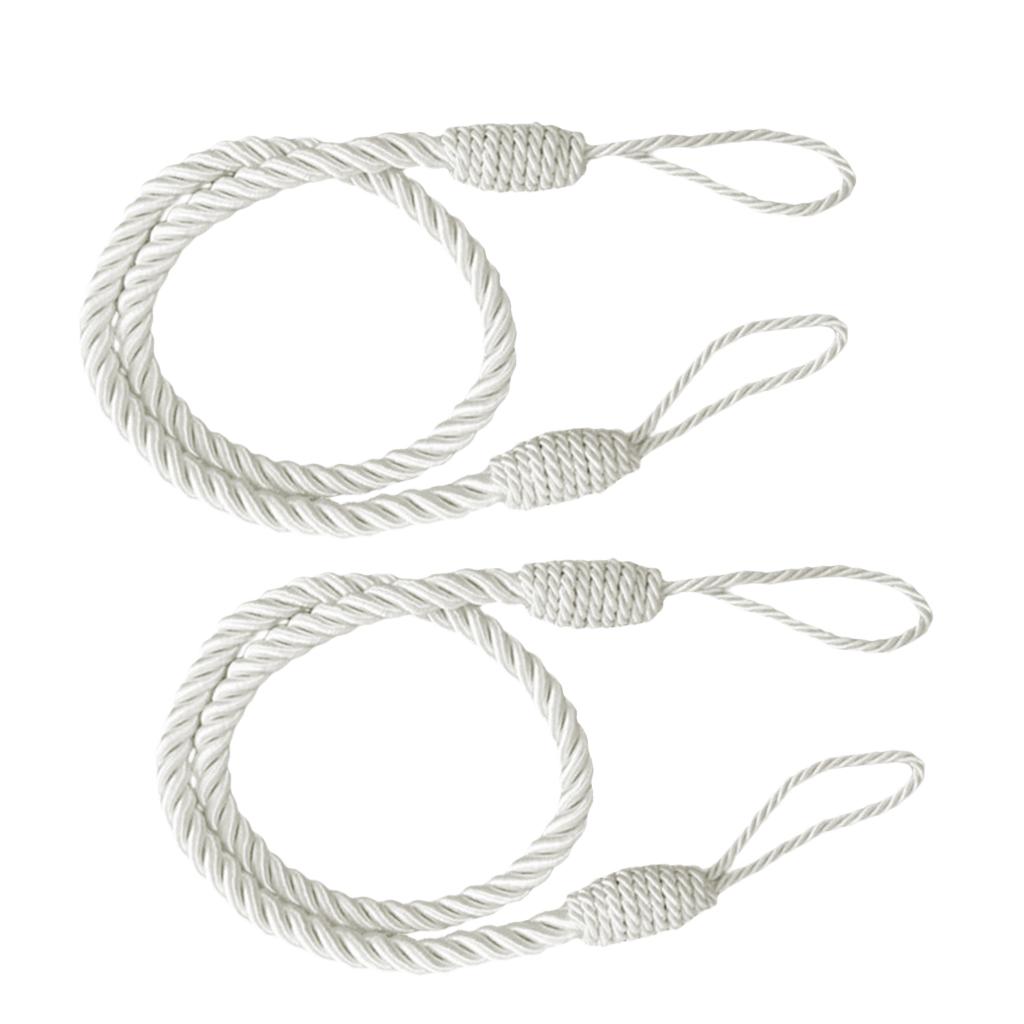 2 Pcs Rope Curtain Tiebacks Tassel Thick Twisted Cord Home Textiles Window Treatments Home Decoration Accessories