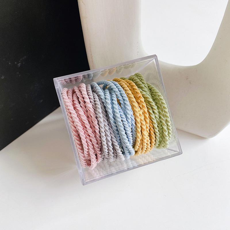 100 Durable Seamless High Elastic Hair Ties with No Damage Barrel Pack
