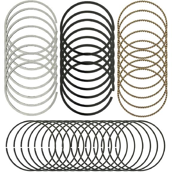 STD Piston Ring Set, 41859CP Replacement Piston Rings Compatible with Chevy/with GMC 4.8L 5.3L LS Engines 1999-2016