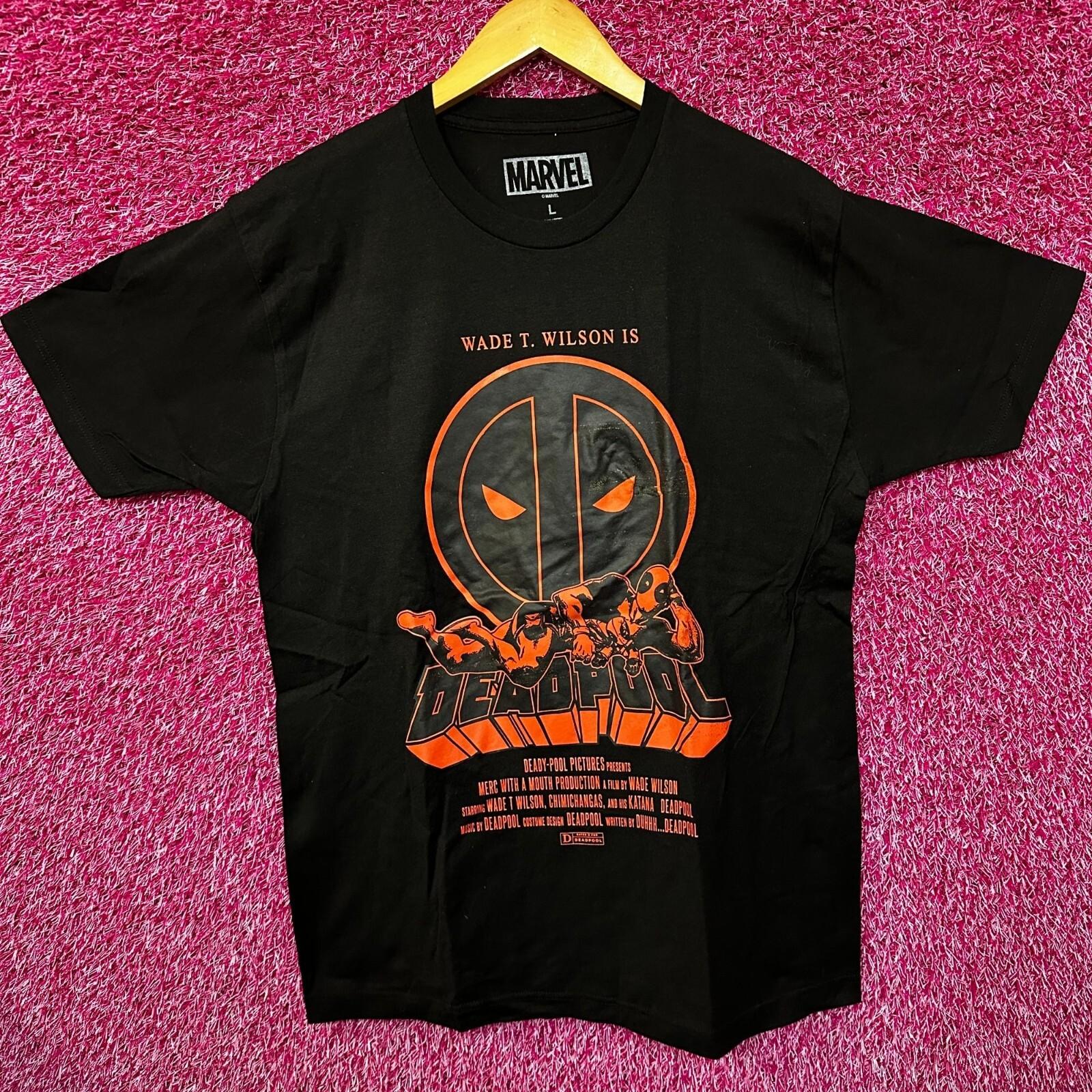 Deadpool Wade T Wilson Comics Movie Promo Marvel Tee Large XXXXL