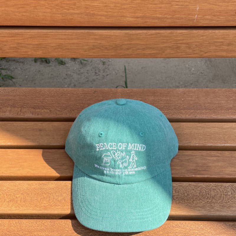 BALLOON FRIENDS MESSY ADVENTURE Peace Of Mind Pigment Ball Cap Green