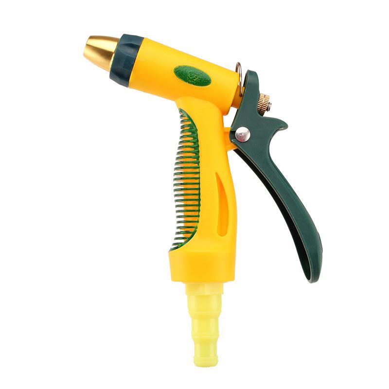 Adjustable High-Pressure Water Spray Gun for Car Wash & Garden, Yellow