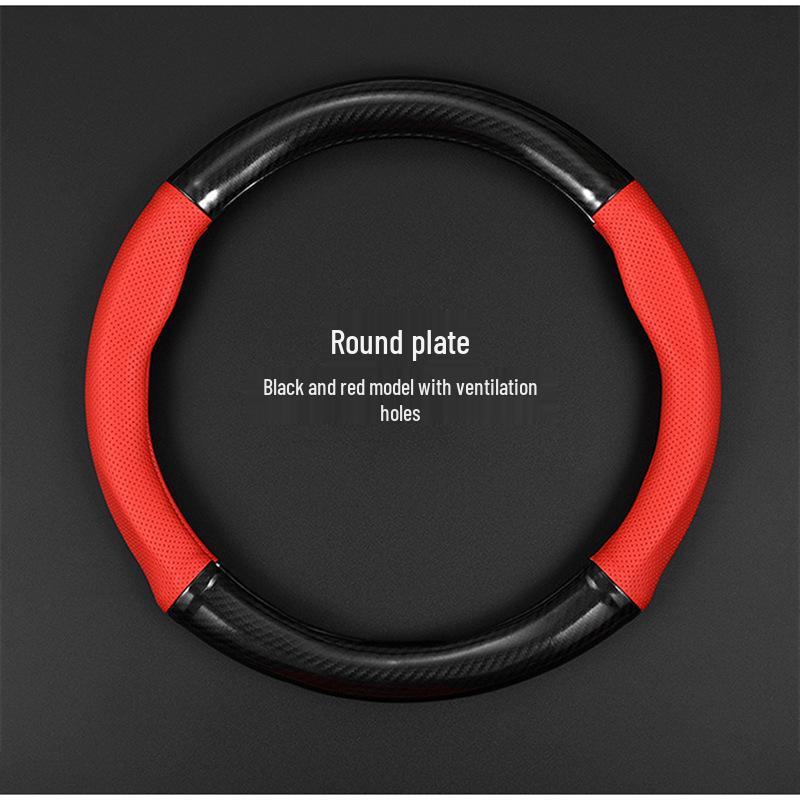 Kožený kryt volantu pro Volkswagen Polo (2004-2011) Uhlíkové vlákno