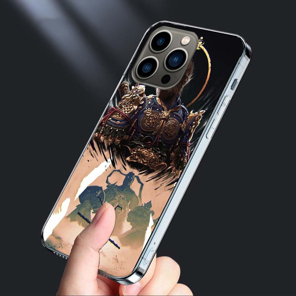 Black Myth Wu Kong Phone Case For Iphone 16E 15 Pro 14 Plus 17E 16 17 Pro Max Air 11 12 13 Mini Shockproof Capa Cute Cover TP