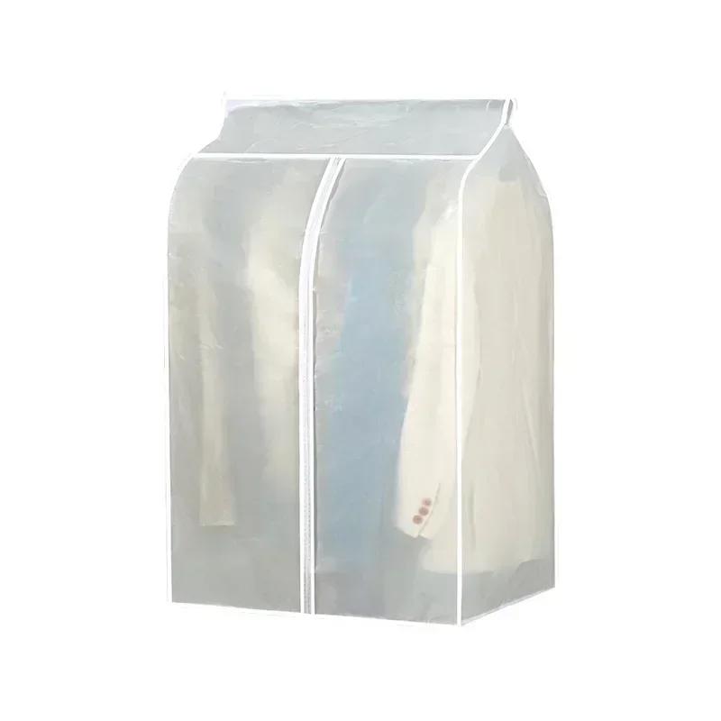 Transparent Clothes Hanging Dust Cover Dress Suit Coat Storage Bag Case Organizer Wardrobe Dress Clothing Hanging Dust Proof Bag