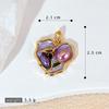 Multi Style Flower Charms For Jewelry Making Brass Gold-Plated Oil Drop Pendant Diy Jewelry Material