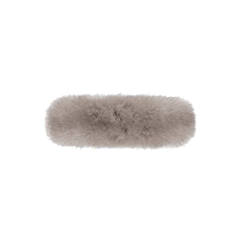 Brown Hat [serre-tete] Mink Fur Band - Sapphire Grey