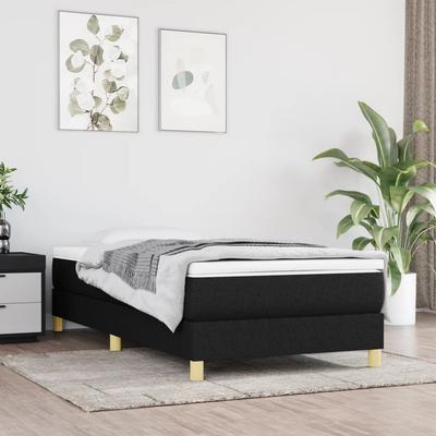 Vidaxl Rama Łóżka Bez Materaca Czarna 90X200 Cm Tkanina
