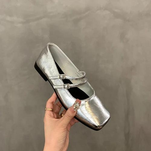 New Spring Square Toe Women Mary Jane Shoes Outdoor Comfort Soft Sole Shoes Ladies Outdoor Shoes