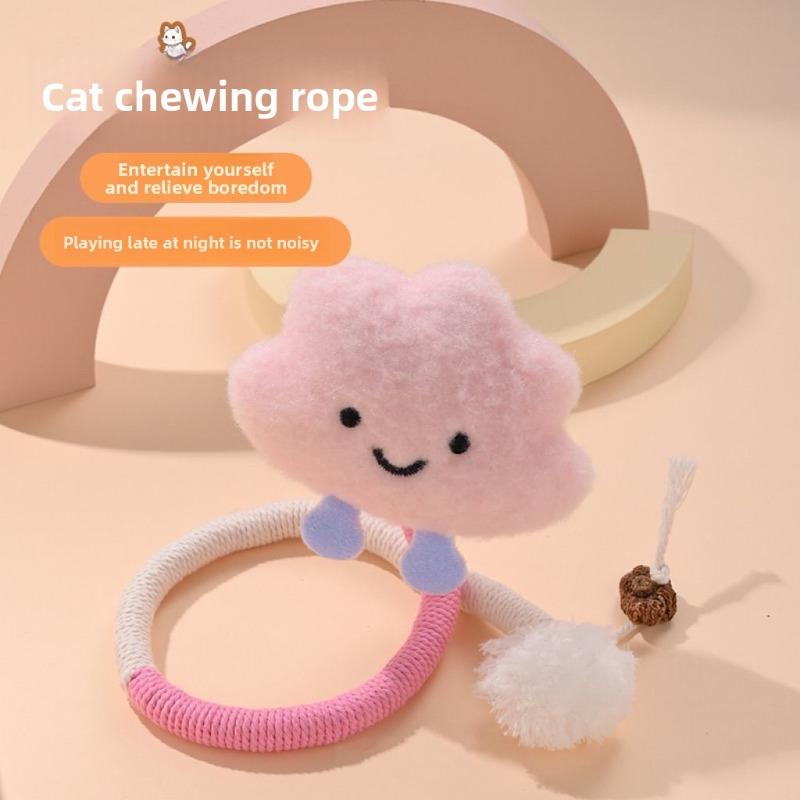 Cat Bite Rope, Cat Toys for Self-entertainment and Boredom, Scratch-resistant and Biting Teething Sticks, Cat Teasing Sticks, Pet Supplies