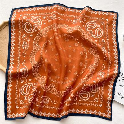 Reine Baumwolle Damen Schal Quadratisch Foulard Damen Hals Haarschals Design Bedrucktes Kopftuch Mode Mädchen Schals