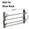 Simple Shoe Rack Wall-mounted Bathroom Slippers Hook Holder Shoes Slipper Drain Storage Drying Rack Shoe Organizer Hanger