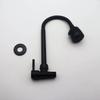 Black Baking Varnish 360° Kitchen Wall Mounted Faucet Single Cold Universal Vegetable Basin Faucet Bathroom Balcony Faucet