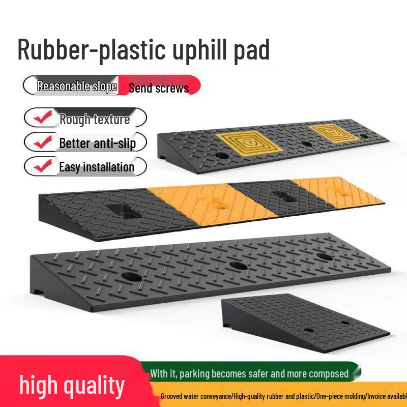 Rubber Curb Ramp Pad for Cars and Home