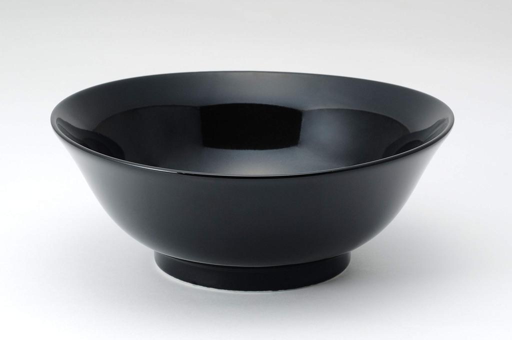 Yamago Pottery Ramen Bowl Ramen Bowl Bowl Stylish Ramen Set Black Black 3 Pieces 1050ml Mino Ware Takumi Black Glaze Noodle Bowl (Set of 3)