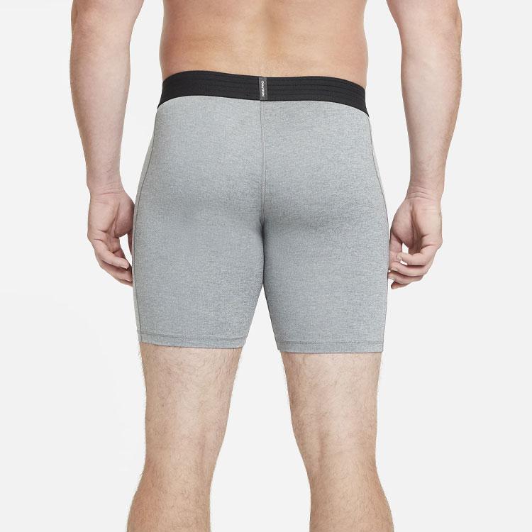 Nike Pro Metallic Training Solid Logo Elastic Tight Shorts Men Bottoms Gray BV5636-085