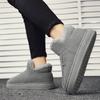 Shoes for Men Snow Loafers Warm Add Velvet Casual Shoes Ankle Boots Wear-resistant Non-Slip Ventilate Fabric Sports and Leisure