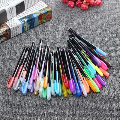 12/16/18/24/36/48x Color Gel Pen Glitter Scrapbooking Ink Pens Adult Drawing Painting Craft Art