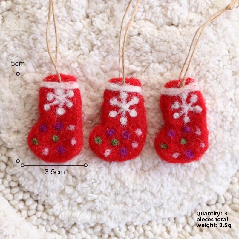 Felt Christmas Decorations With Cartoon Style For Festive Tree