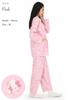 SAZAC Hello Kitty Knitted Quilted Shirt Long Sleeve and Pants Loungewear Women's Pajamas, Set, (Pink/M/SAN1854)